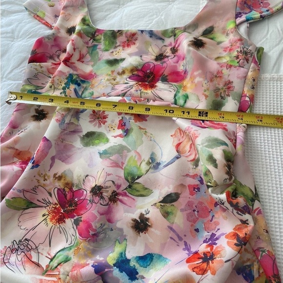 Matertinity dress, True Violet dress, UK 10, US 4-6| Color: Cream/Pink floral - Picture 3 of 8